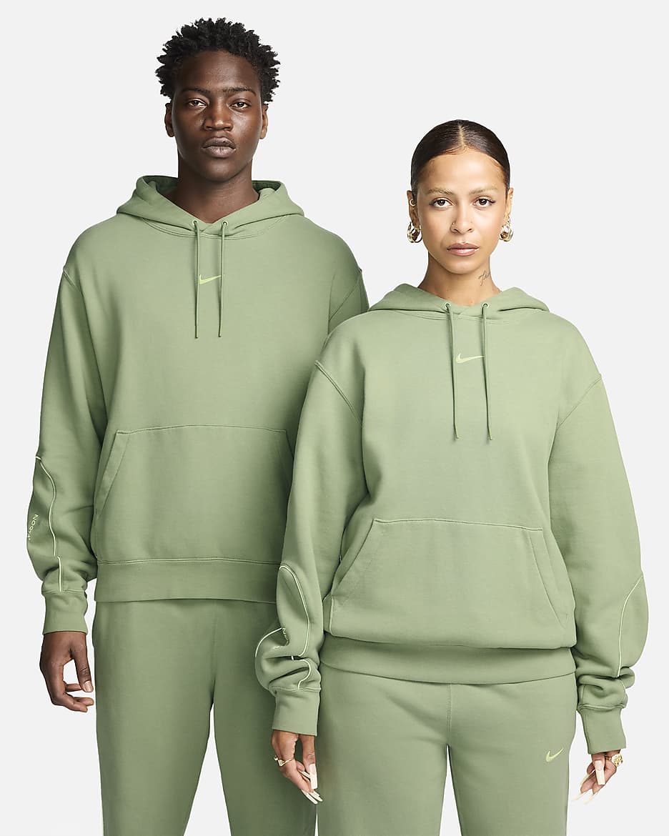 Green nike fleece hoodie online